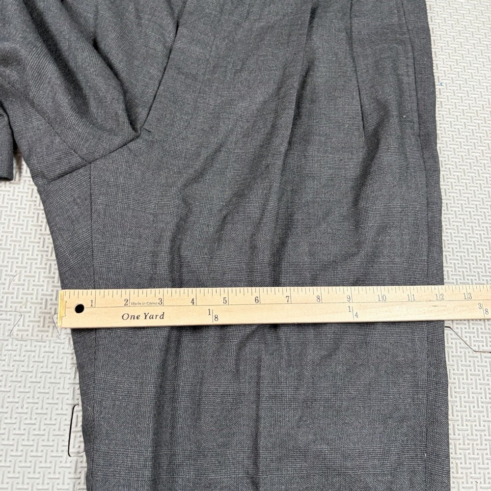 VTG Brooks Brothers Makers Men's Wool Pleated Dress Pants Made USA 34x29 Cuffed - Picture 8 of 11